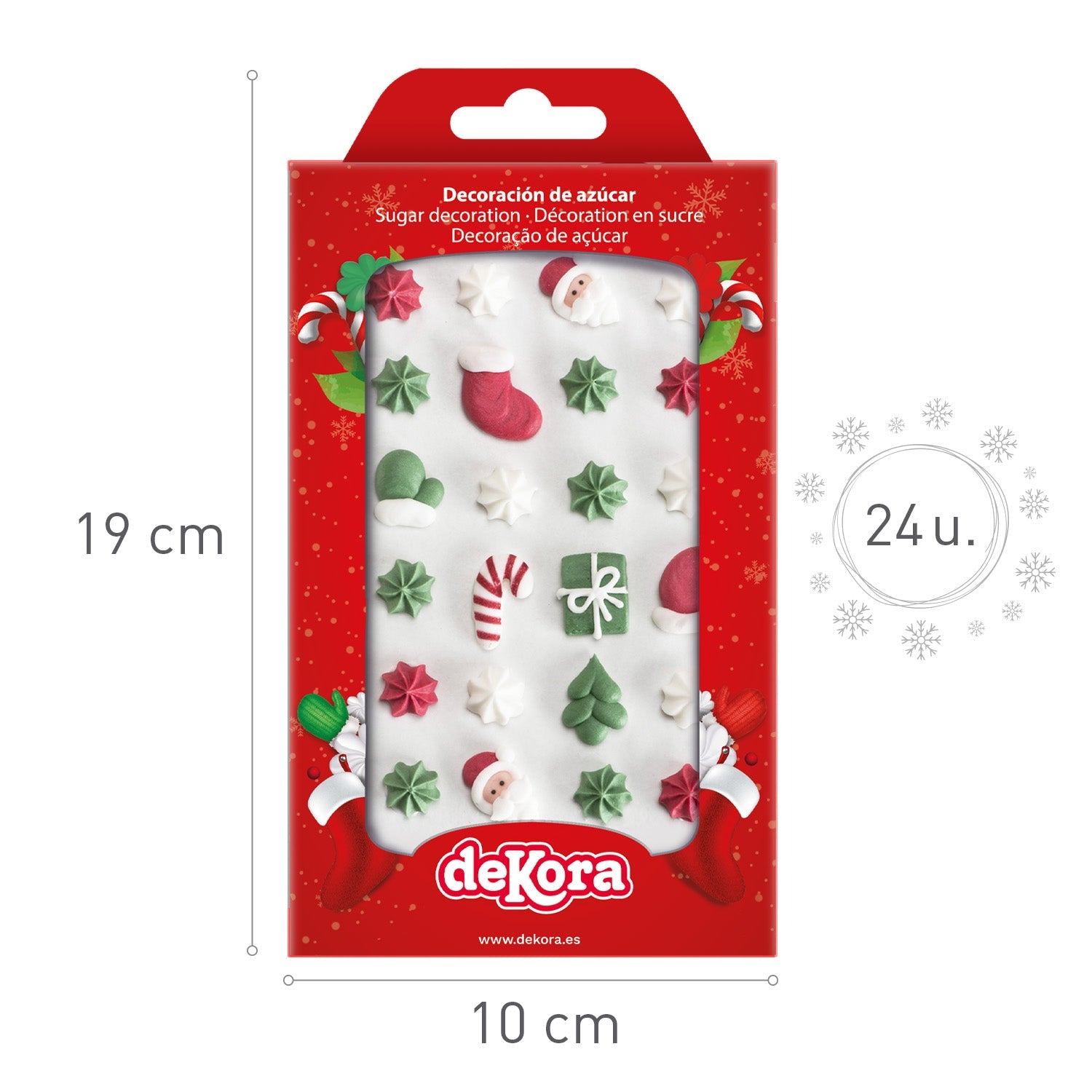 Spiselig Kakepynt - Julepynt, pk/24 (B.F. 23.06.2026)