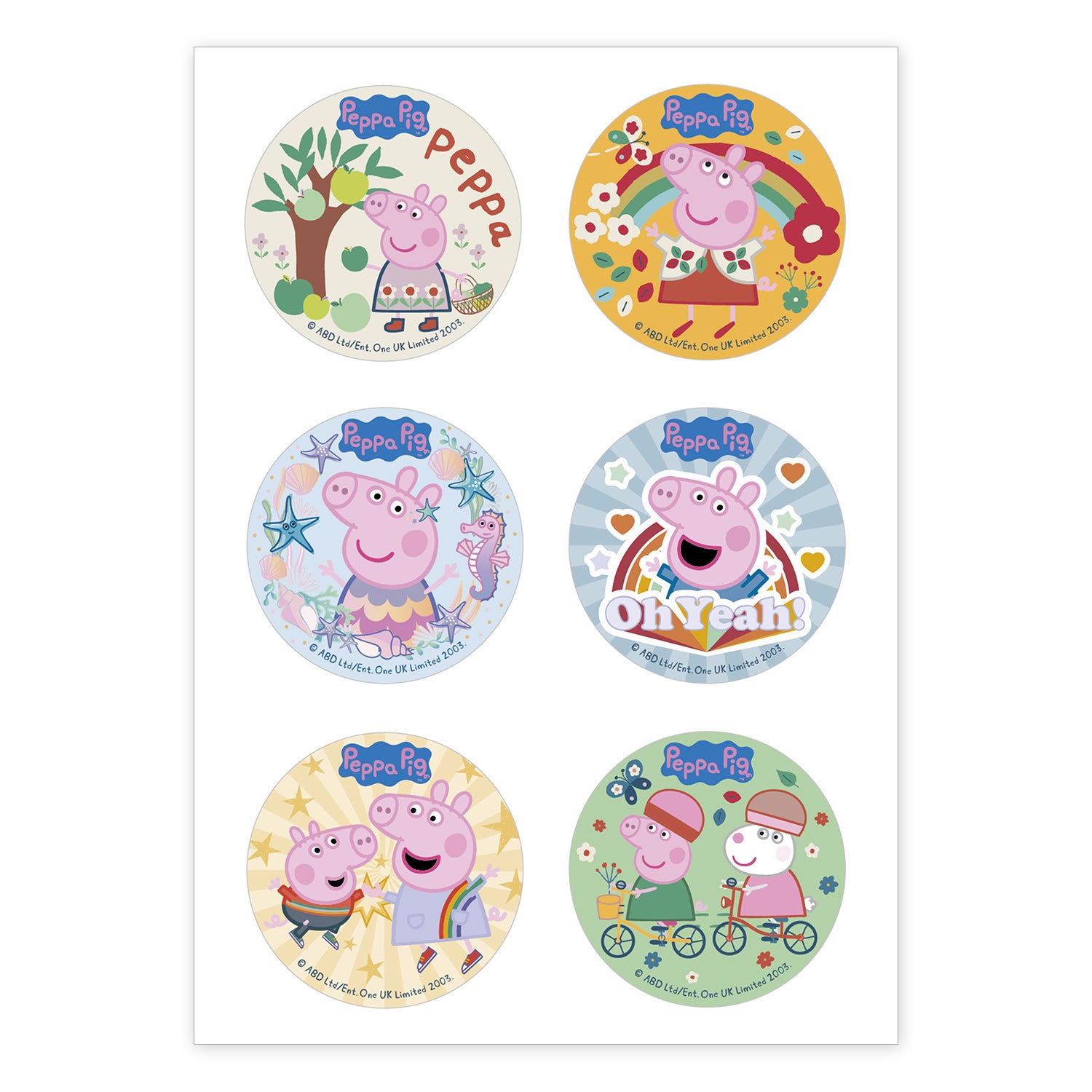 Spiselige cupcakedekorasjoner Peppa Gris