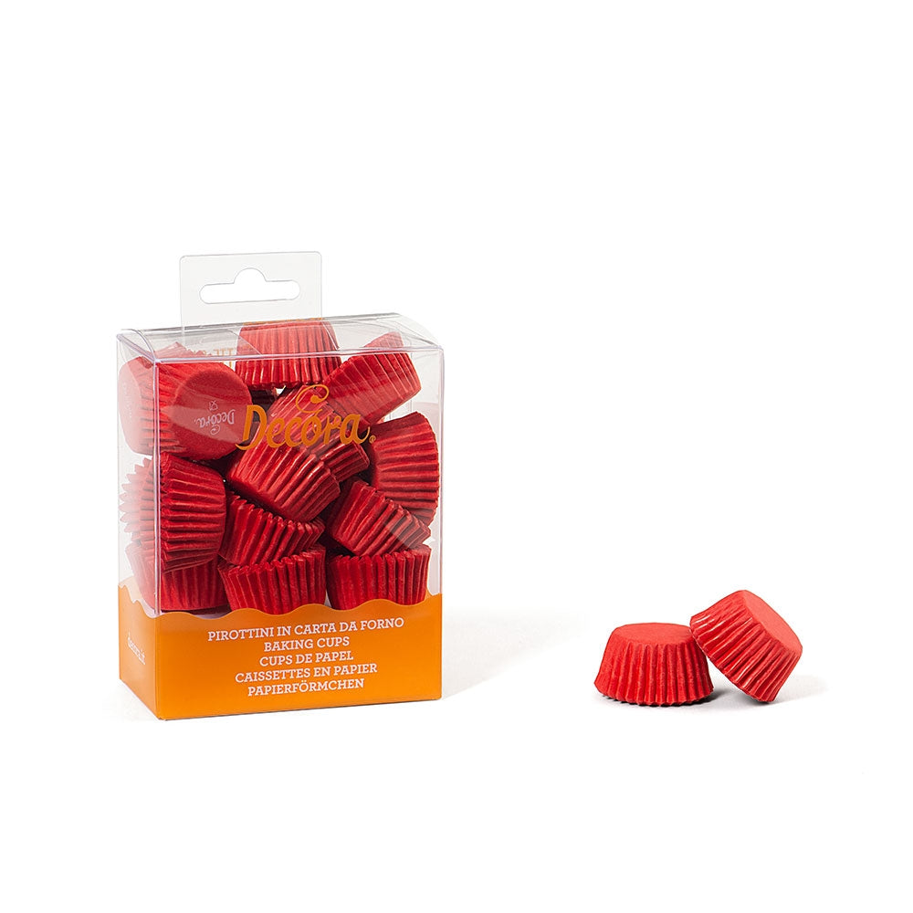 Decora Muffinsformer, mini -Rød- pk/200
