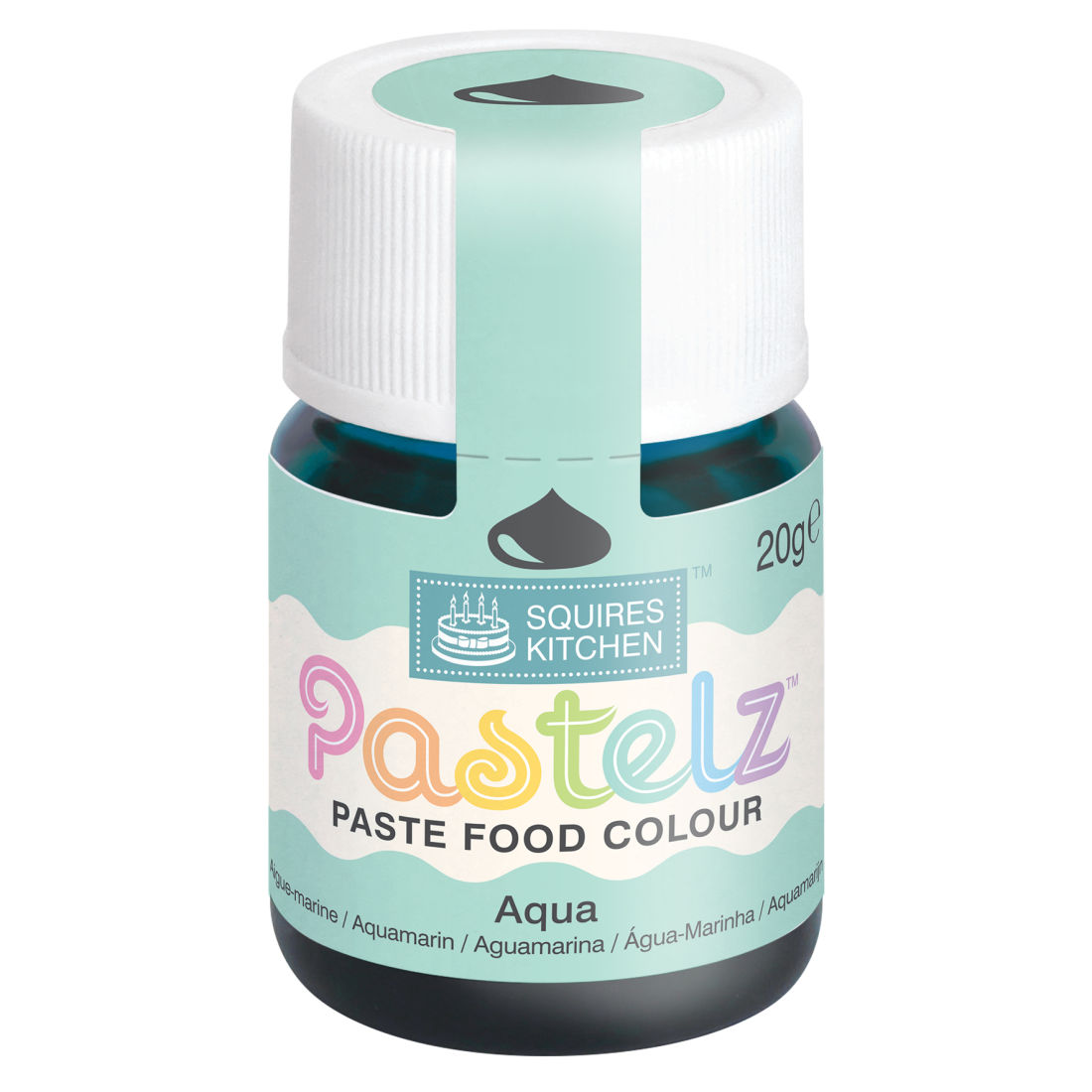 Pastafarge blågrønn pastell