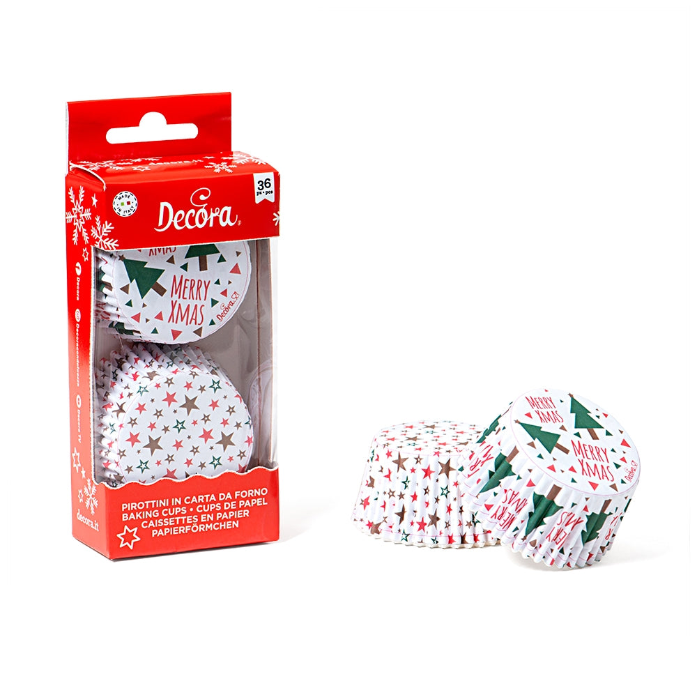Decora muffinsformer -Jul og stjerner- pk/36