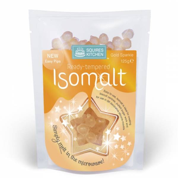 SK Isomalt ferdig temperert -Gull- 125g