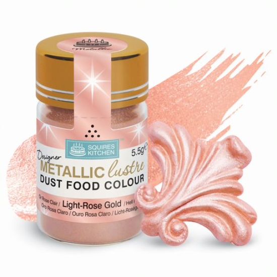 Spiselig shimmer lys rosegull