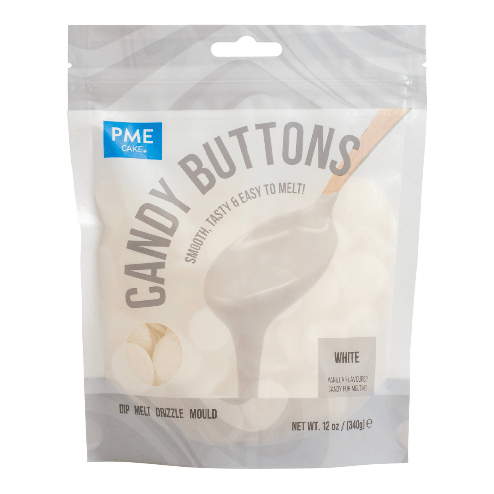 PME Candy Buttons Hvit, 340g