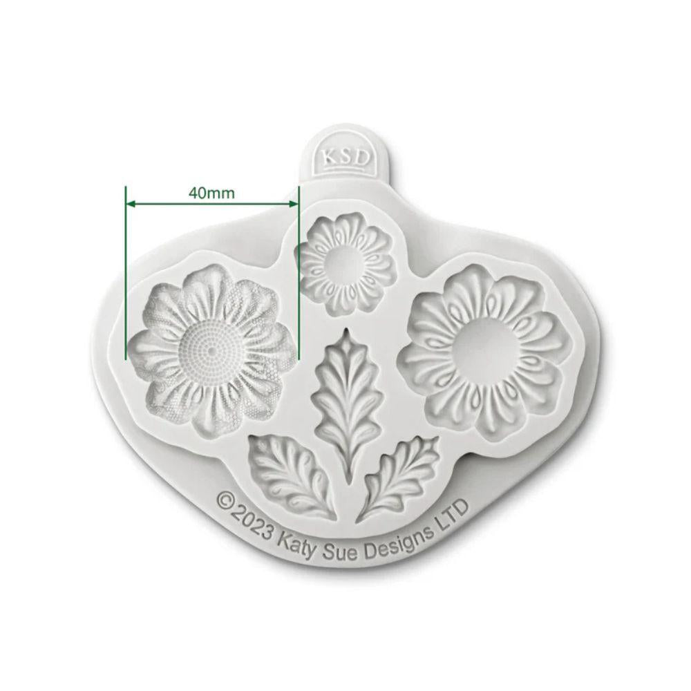 blomsterform i silikon fra katy sue