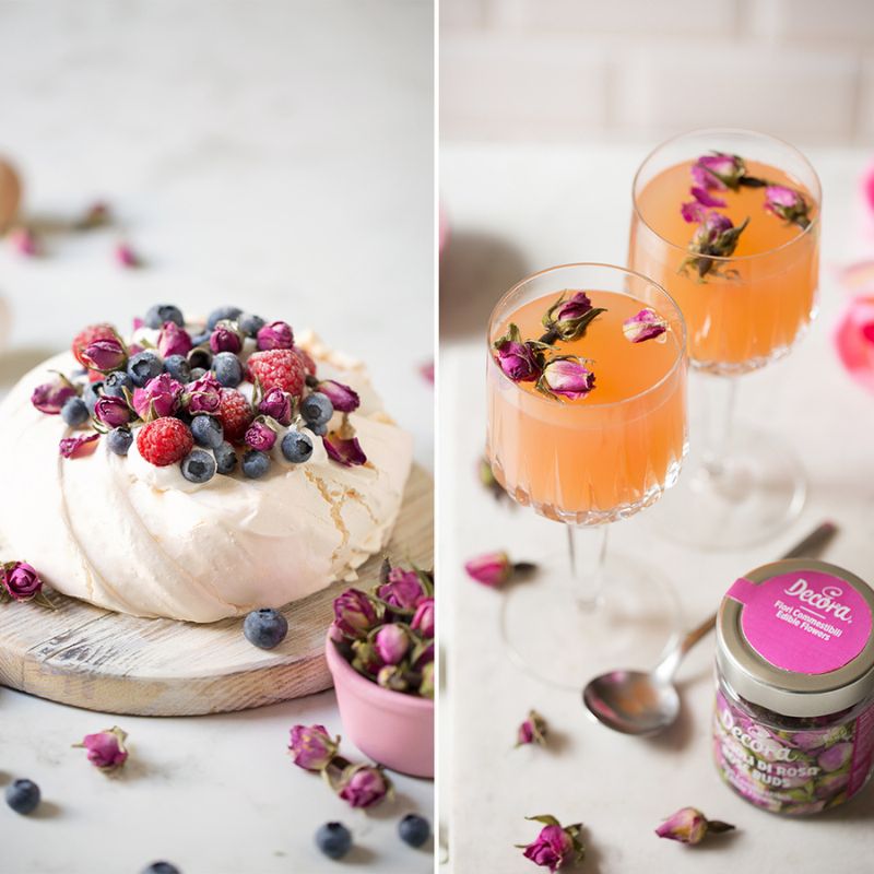 spiselig blomster roseknopper
