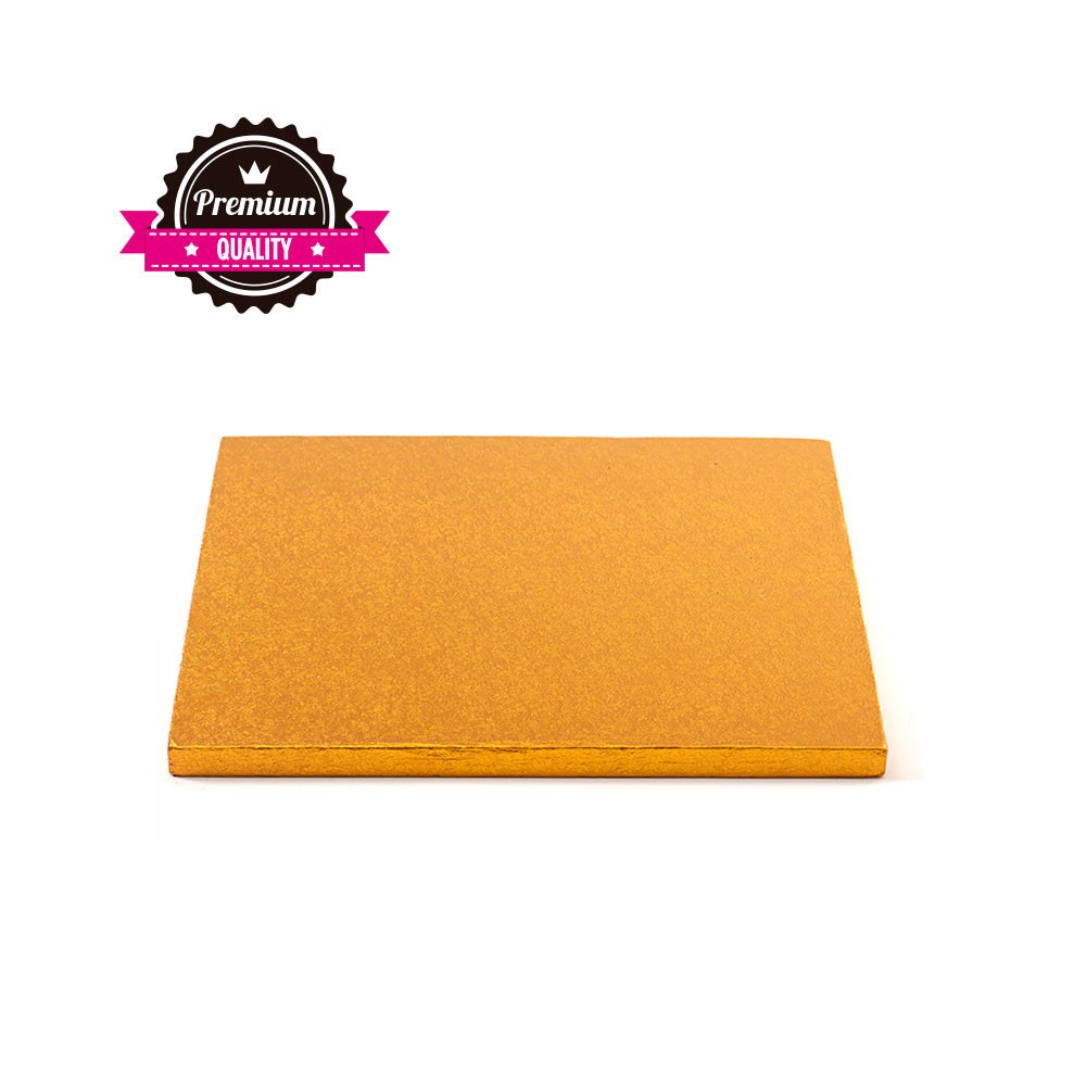 Kake Drum Kvadrat Oransje 20cm