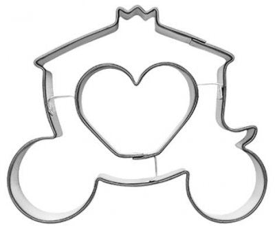Pepperkakeform prinsessevogn - 8,5 cm