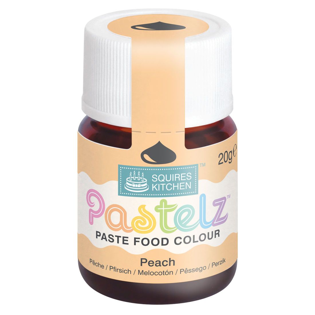 Matfarge pastell fersken