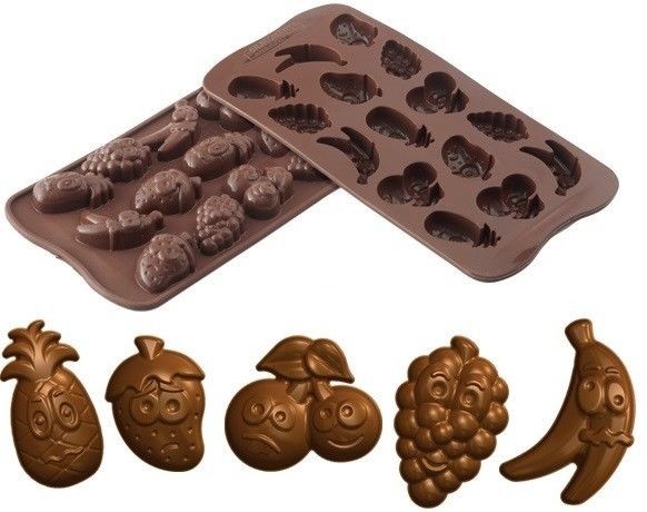 Konfektform med fruktmotiver