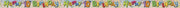 Foilbanner til tiårsdag, ca 3,6m