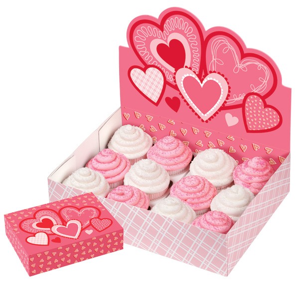 Gaveeske til 12 Cupcakes, Hjerter