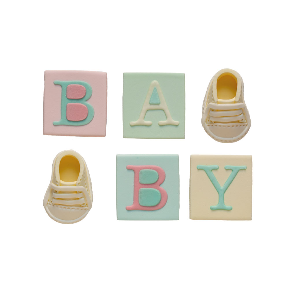 Spiselig kakepynt, BABY, pk/6