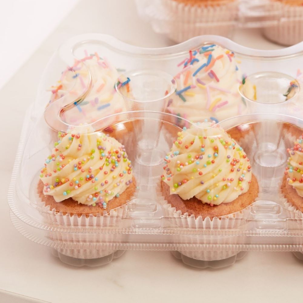 PME boks til cupcakes i plast, 3 pk – 12 Cupcakes