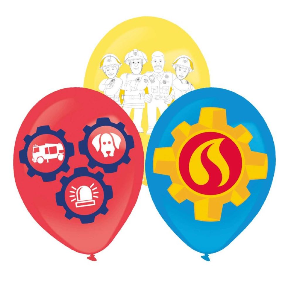 Brannmann Sam lateksballonger