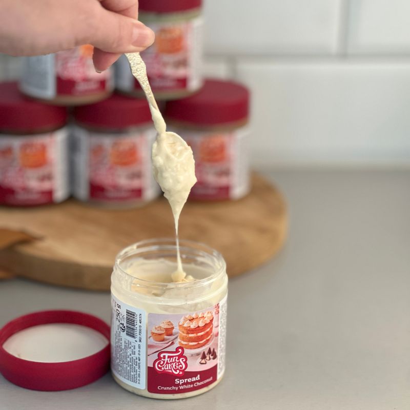 FunCakes Spreads - Crunchy Hvit Sjokoladenøttkrem, 250g