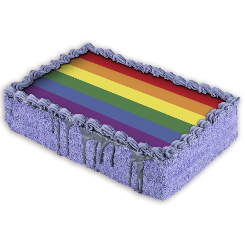Pridekake med spiselig kakebilde