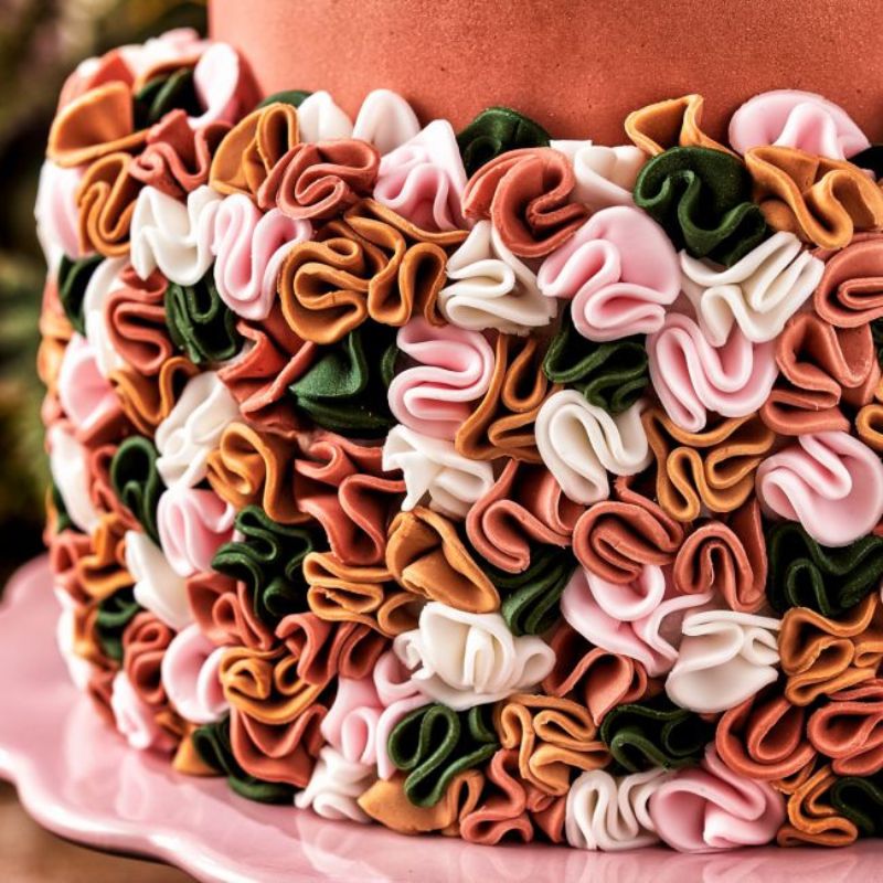 Glitrende grønn fondant fra FunCakes, 250g