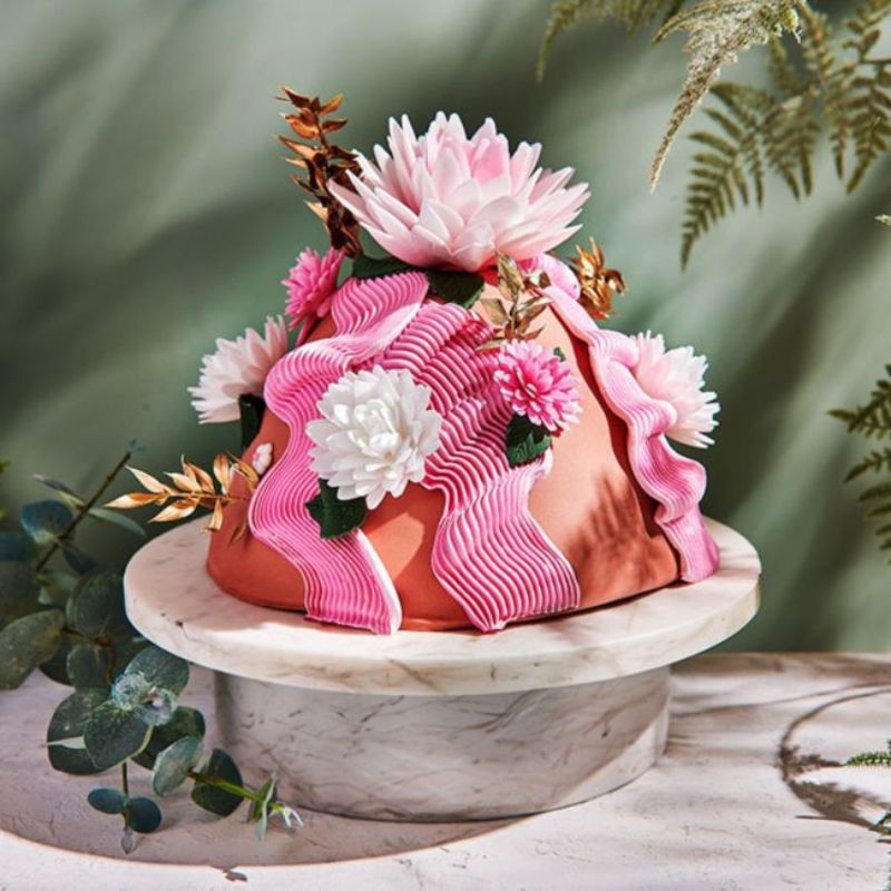 Wafer kakepynt blomster