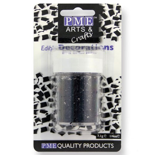 PME Glitter Flakes - Svart 7g