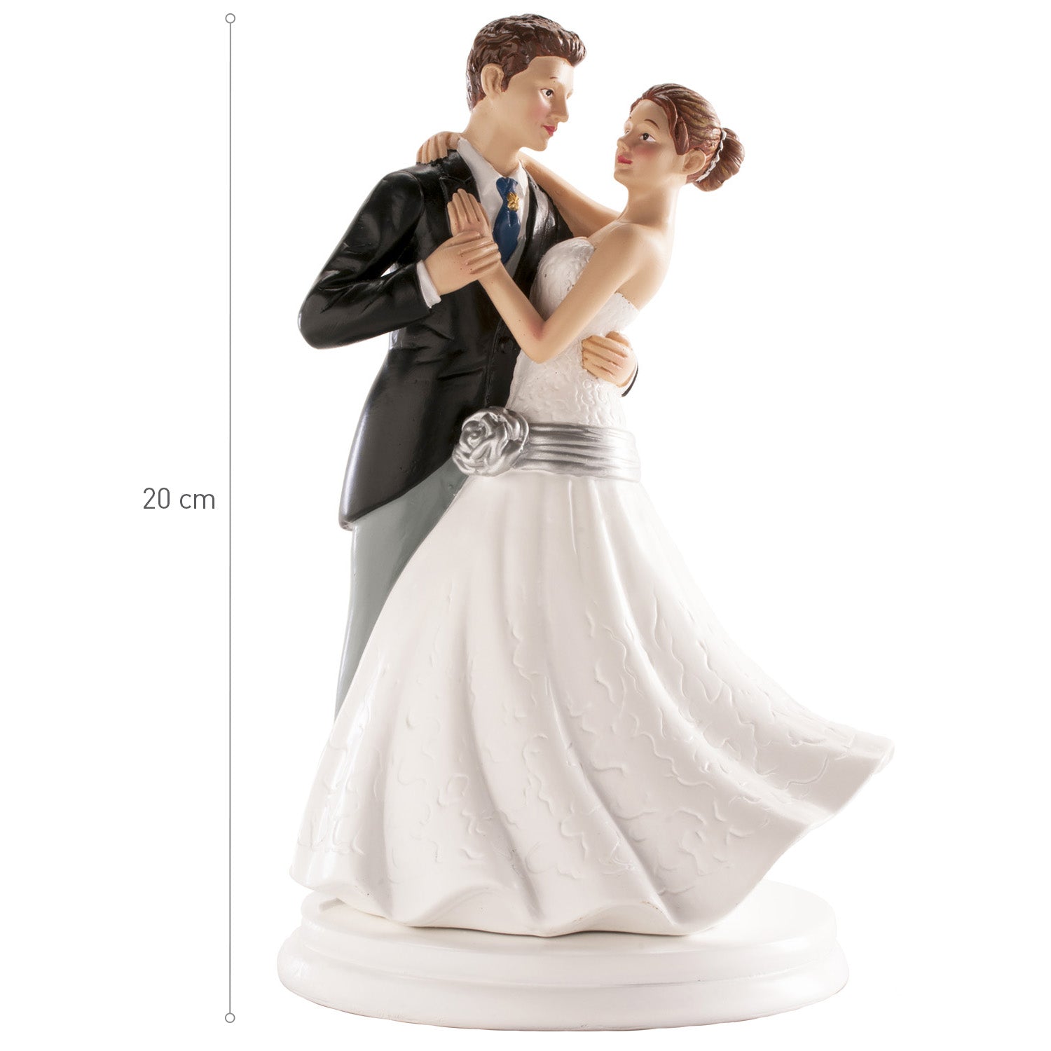 Kaketopp til bryllup -Dansende- 20cm