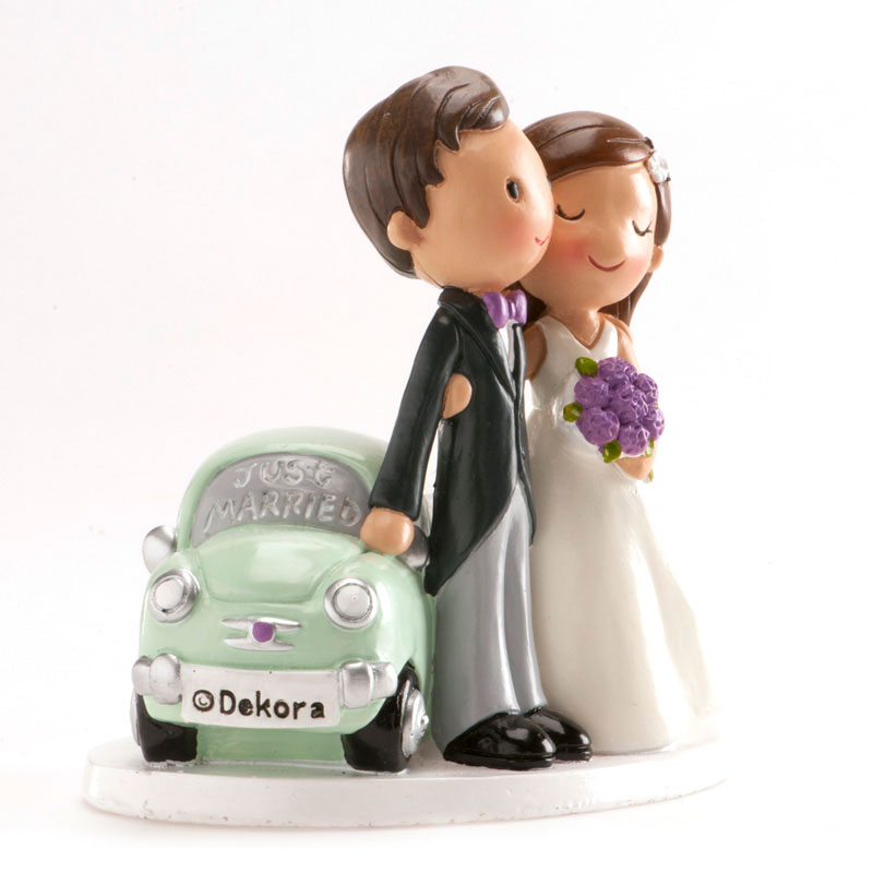 Kaketopp til bryllup -Just Married- 12cm