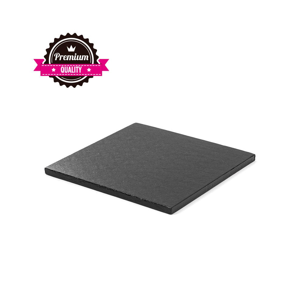 Kake Drum Kvadrat Svart 25cm