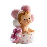 Kaketopp baby -Jente i gave- 10cm