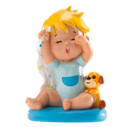 Kaketopp baby -Gutt med teppe- 10cm