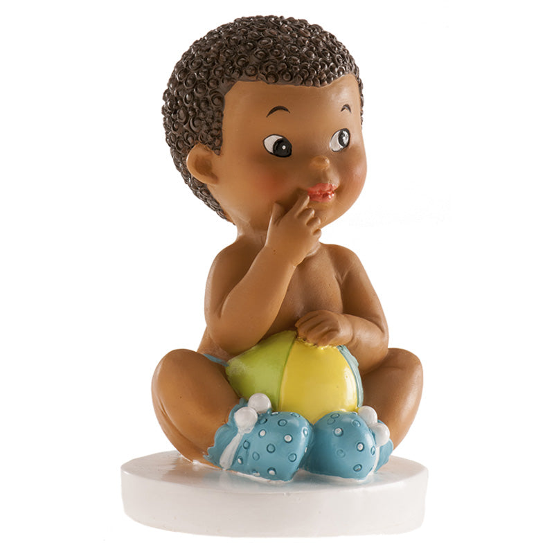 Kaketopp baby -Gutt med ball- 10cm