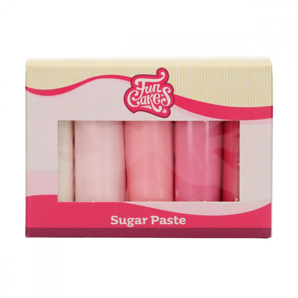 FunCakes Fondant Multipack Rosafarger 5x100g