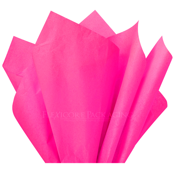 Silkepapir, Mørk rosa, pk/10