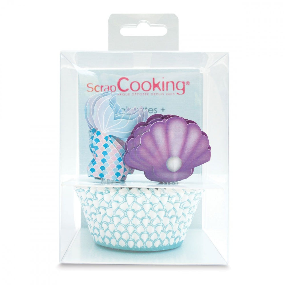 ScrapCooking - Havfrue muffinsformer og topper