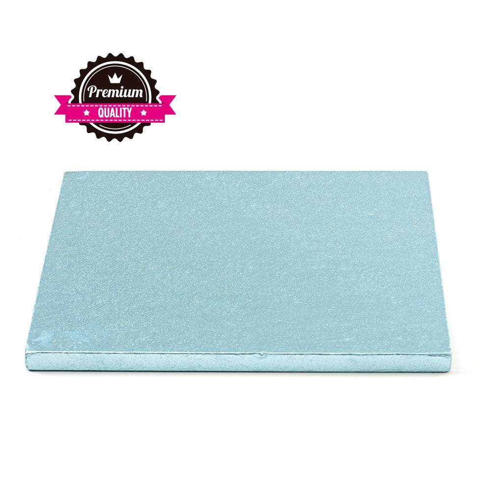 Kake Drum Kvadrat Lys blå 40cm