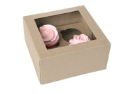 House of Marie Cupcake Boks 4 - Kraft pk/2