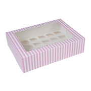 House of Marie Mini Cupcake Boks 24 -Circus Rosa- pk/2