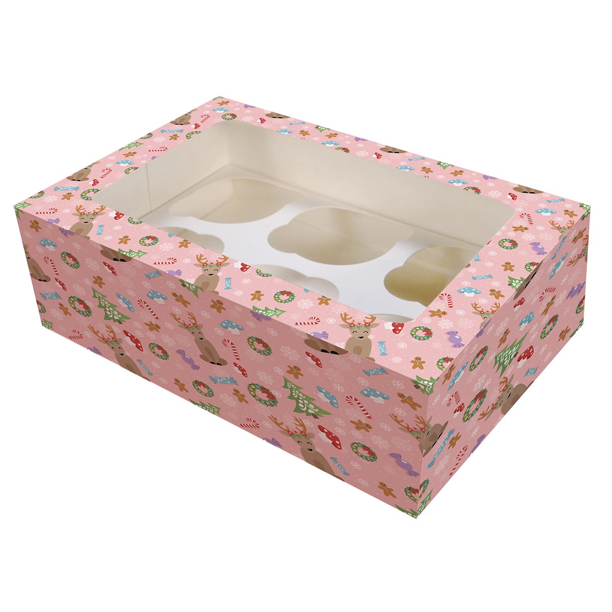 Cupcake gaveesker - søte julemotiv