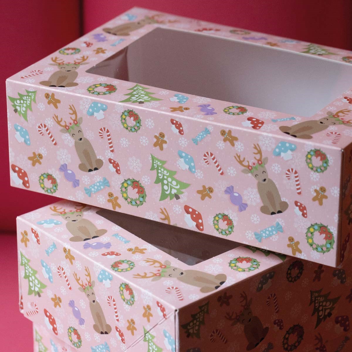 Cupcake gaveesker - søte julemotiv