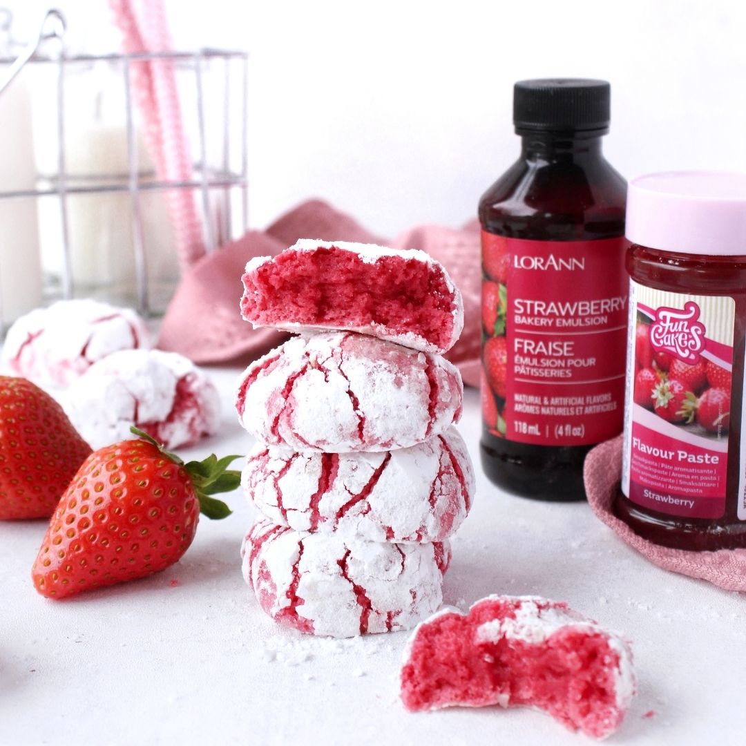 Produktpakke -Jordbær Crinkle Cookies-