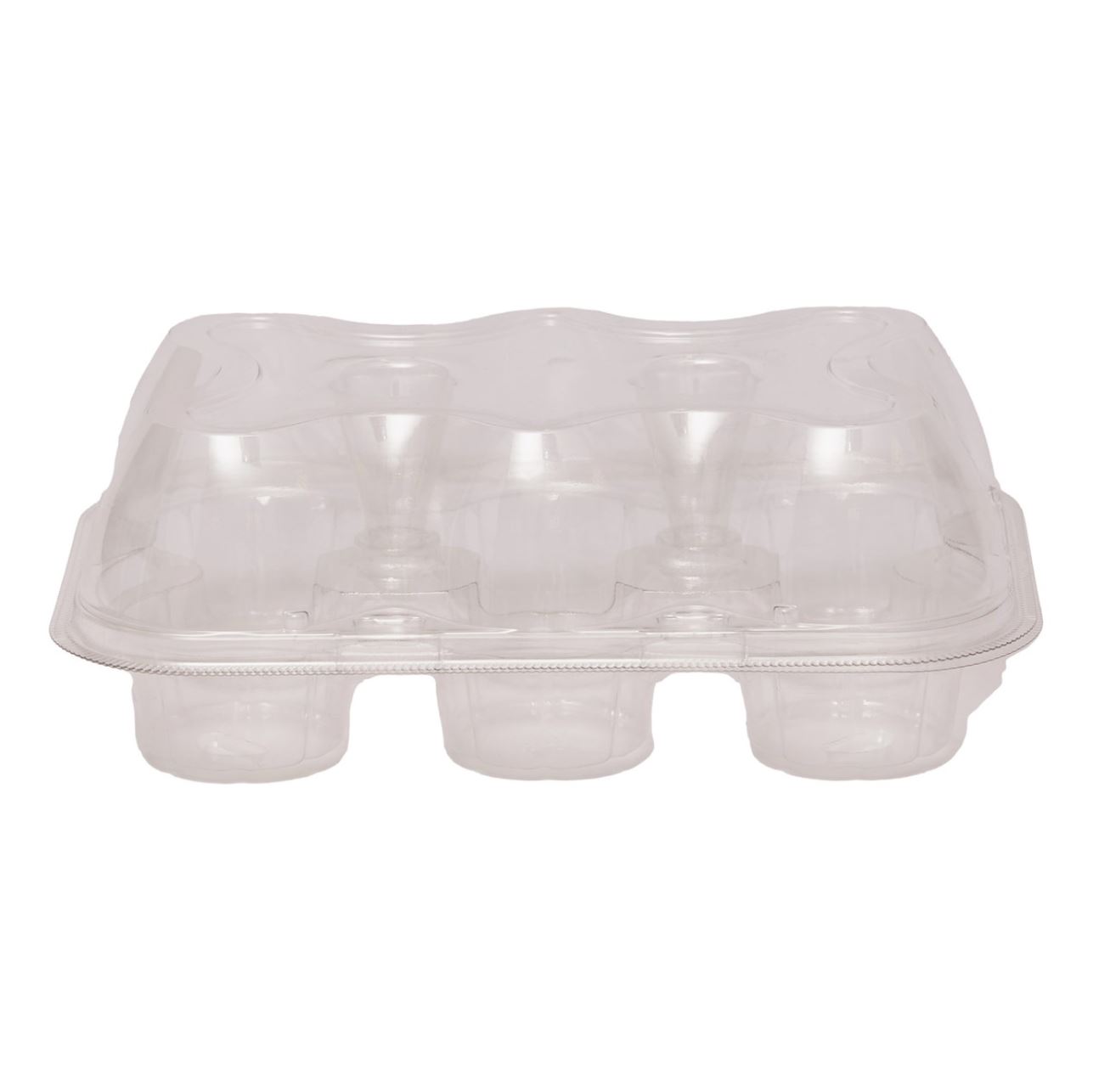 PME boks til cupcakes i plast, 3pk – 6 Cupcakes