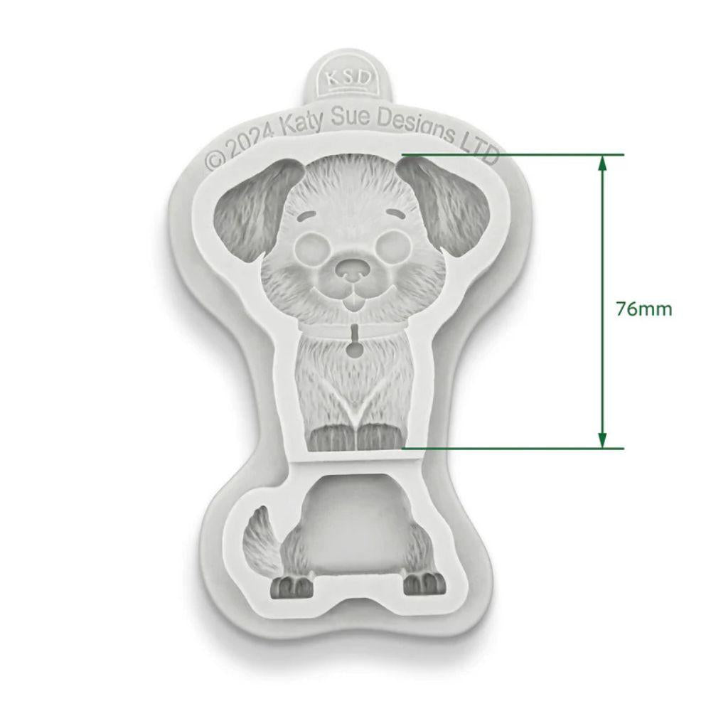 Katy Sue Easy Stand Dog silikon mold – todelt mold sett forfra