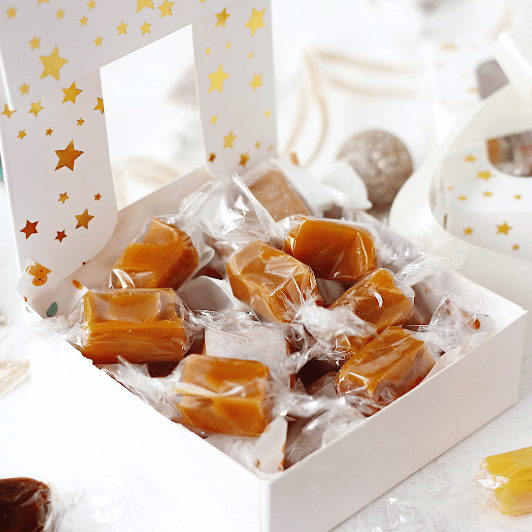 hjemmelagde karameller gave