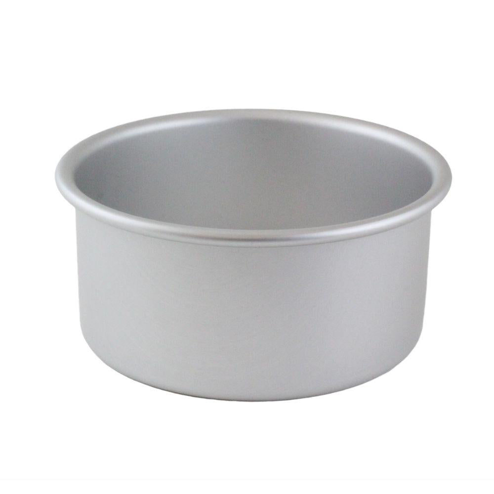 Rund bakeform med løs bunn i aluminium, sidevisning