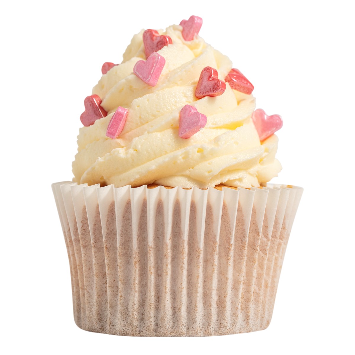 Kakestrøssel Rosa hjerter, 25g