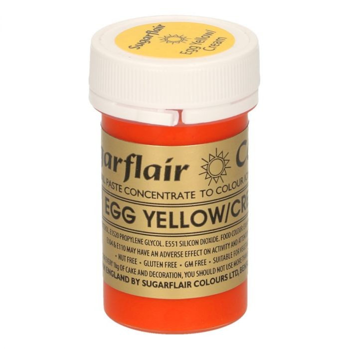 Sugarflair pastafarge Egg Yellow/Cream, 25g
