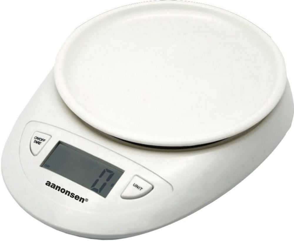 Aanonsen Kjøkkenvekt, digital 3kg/1gr