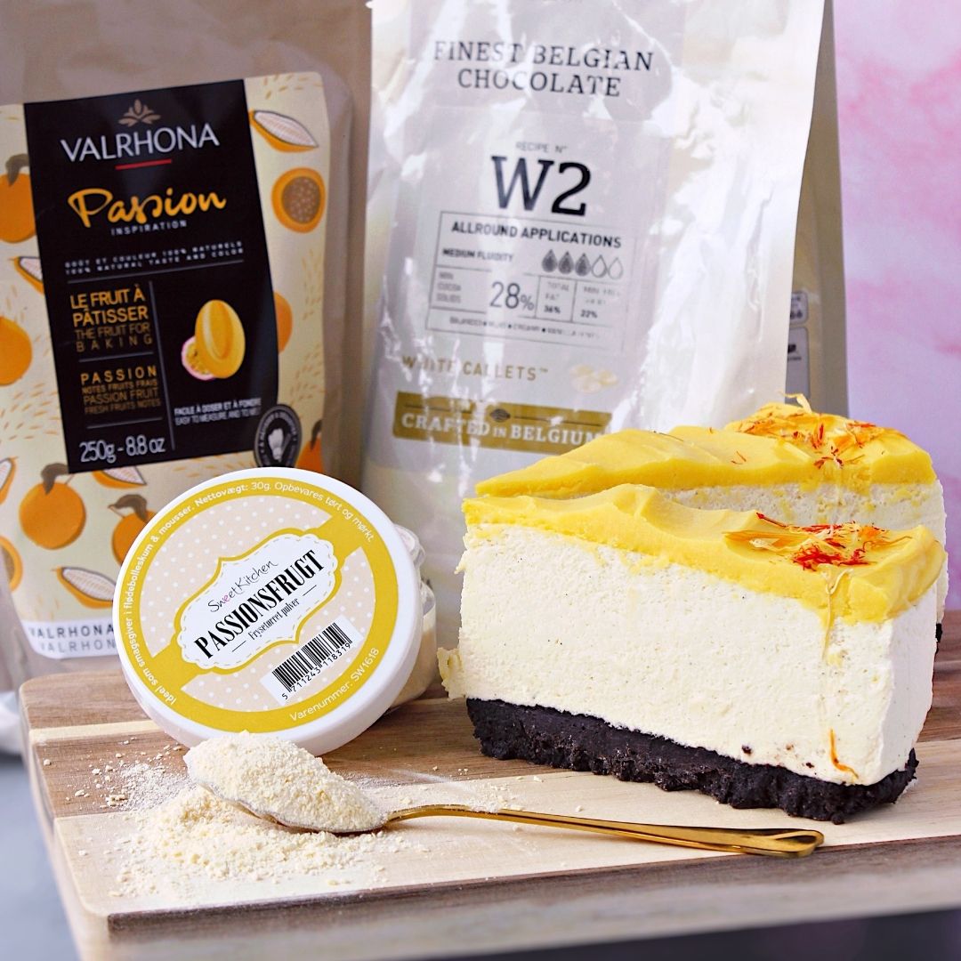 Produktpakke til ostekake med pasjonsfrukt