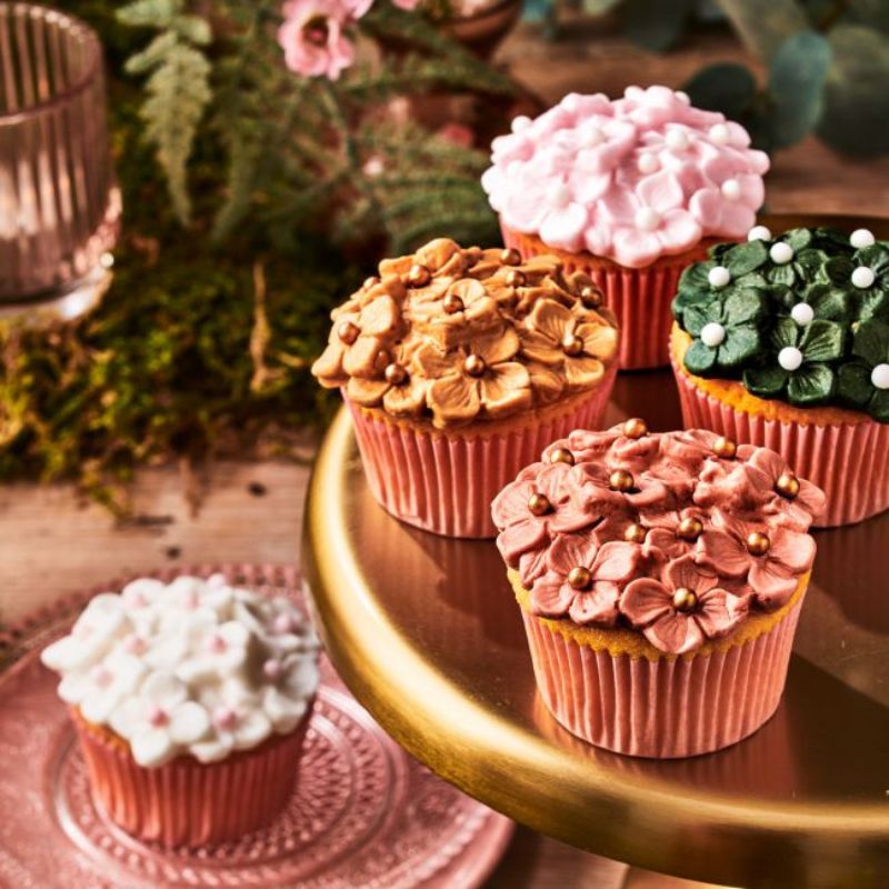 Glitrende gull fondant fra FunCakes, 250g