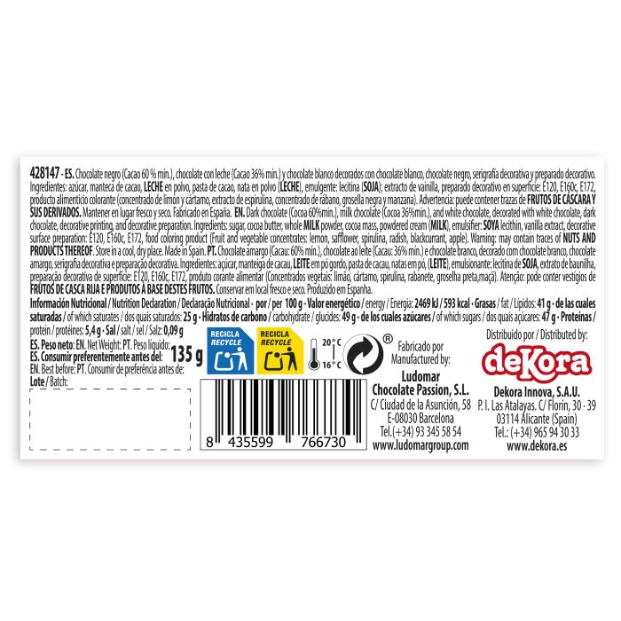 Kakepynt i sjokolade av makeup, veske og mobil, sett/4 (B.F. 15.04.2026)