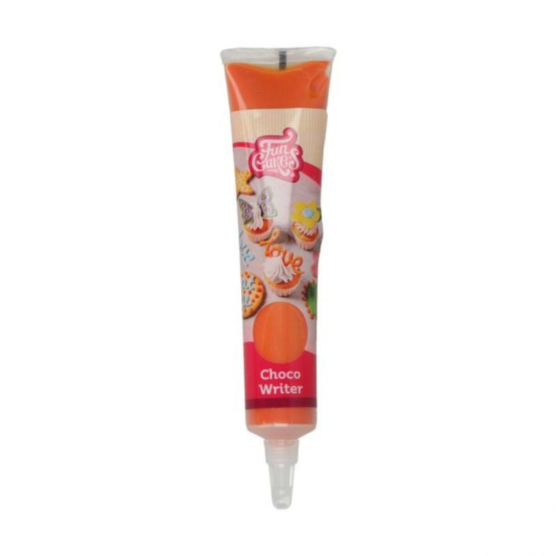 FunCakes Pynteglasur i sjokolade -Oransje- 25g